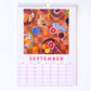 colorful stationery art calendar for your walls based on original still life vibrant, bright and fresh oil paintings by australian emerging artist yani lenehan