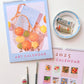 colorful stationery art calendar for your walls based on original still life vibrant, bright and fresh oil paintings by australian emerging artist yani lenehan